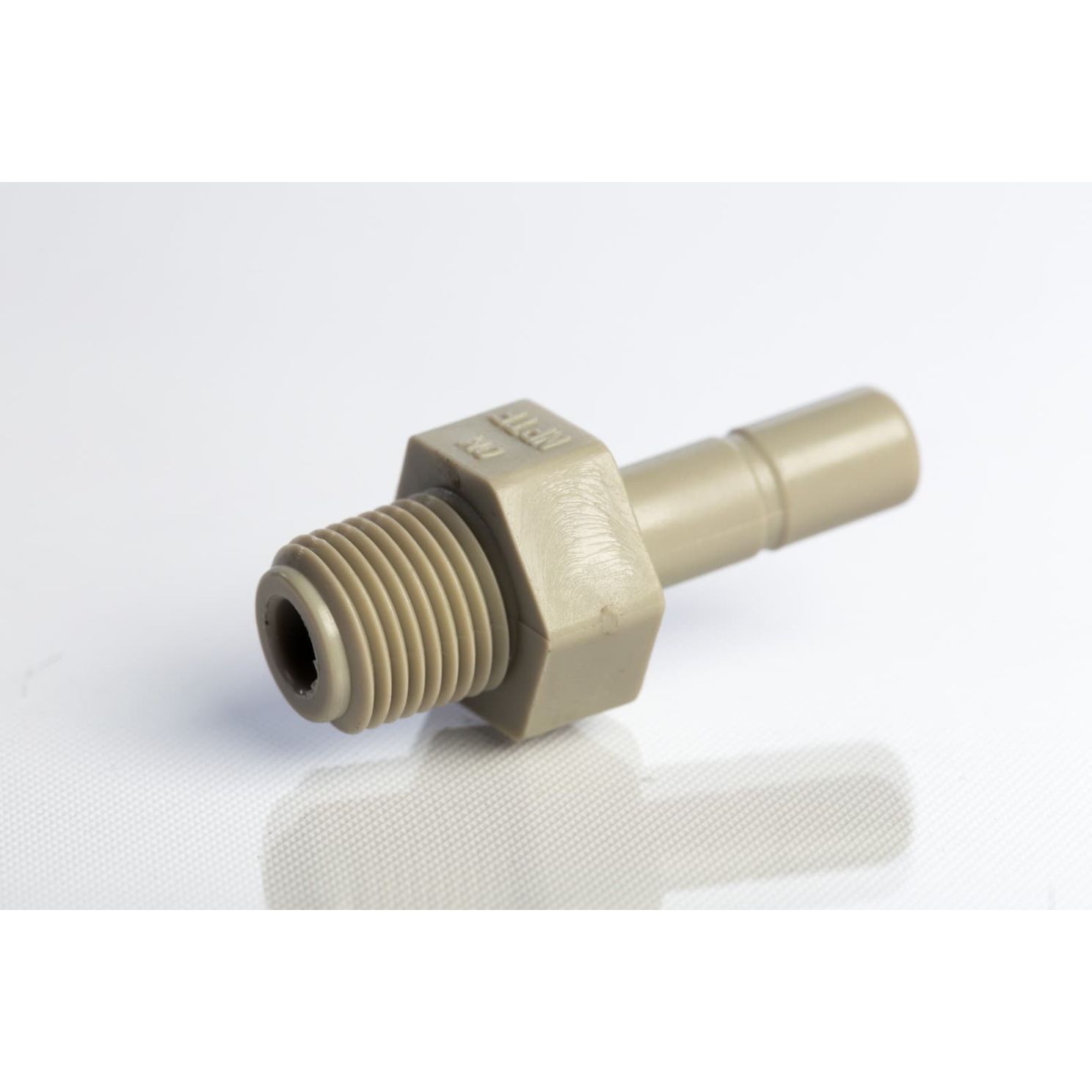 Push Connect Male Stem Adapter 1/4" Stem OD to 1/8" NPTM Thread