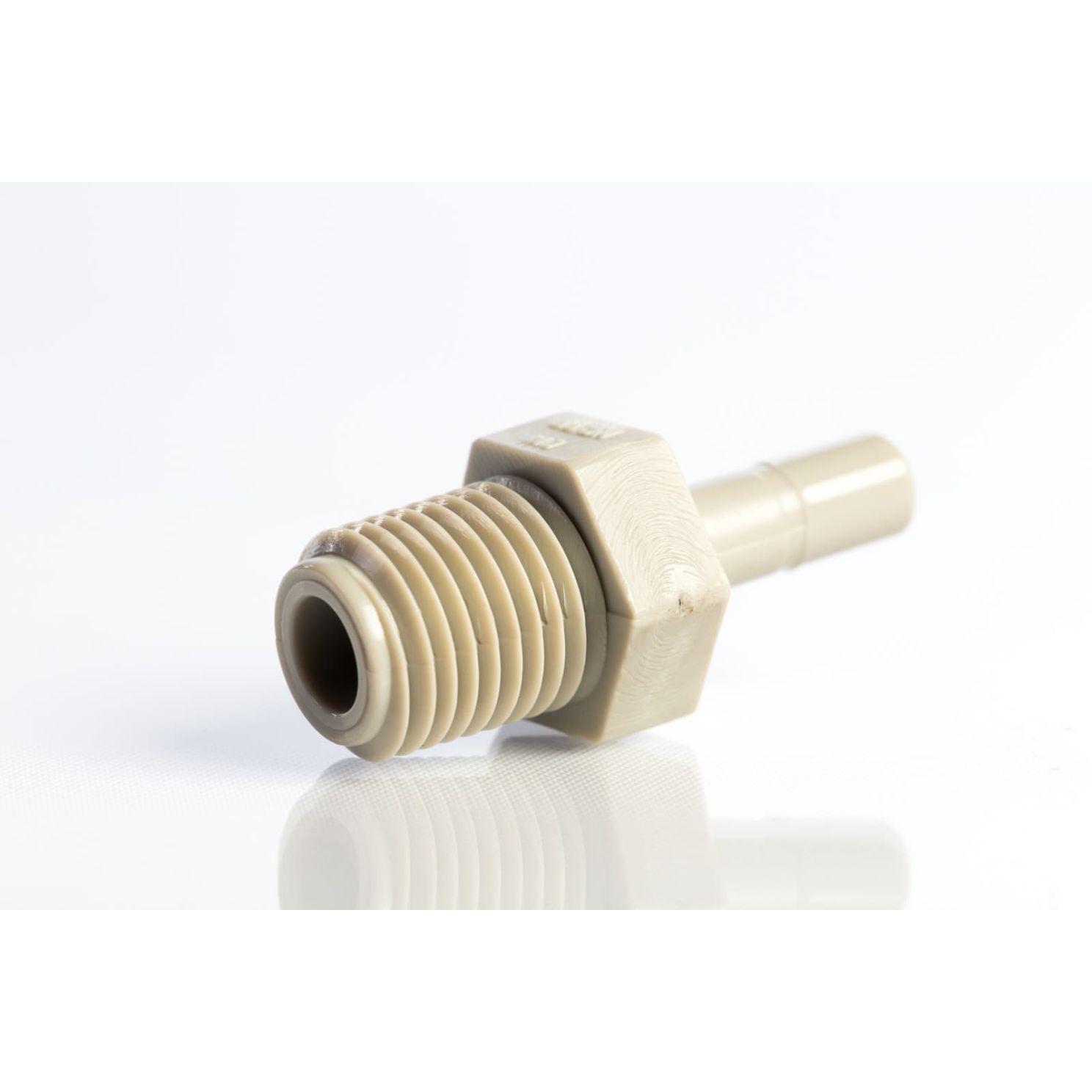 Push Connect Male Stem Adapter 1/4" Stem OD to 1/4" NPTM Thread