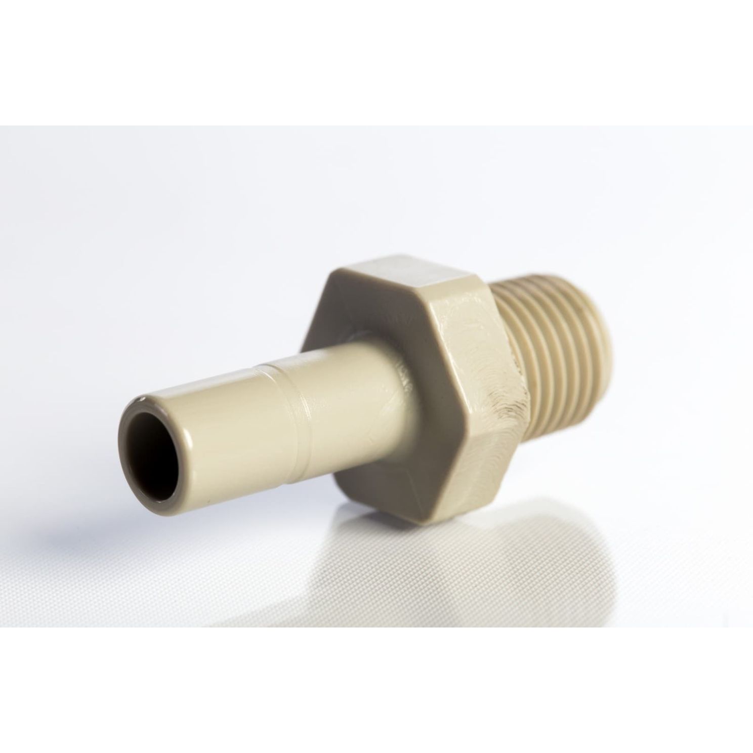 Push Connect Male Stem Adapter 3/8" Stem OD to 1/4" NPTM Thread