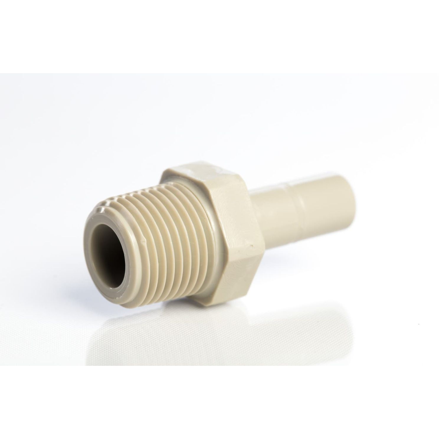 Push Connect Male Stem Adapter 3/8" Stem OD to 3/8" NPTM Thread