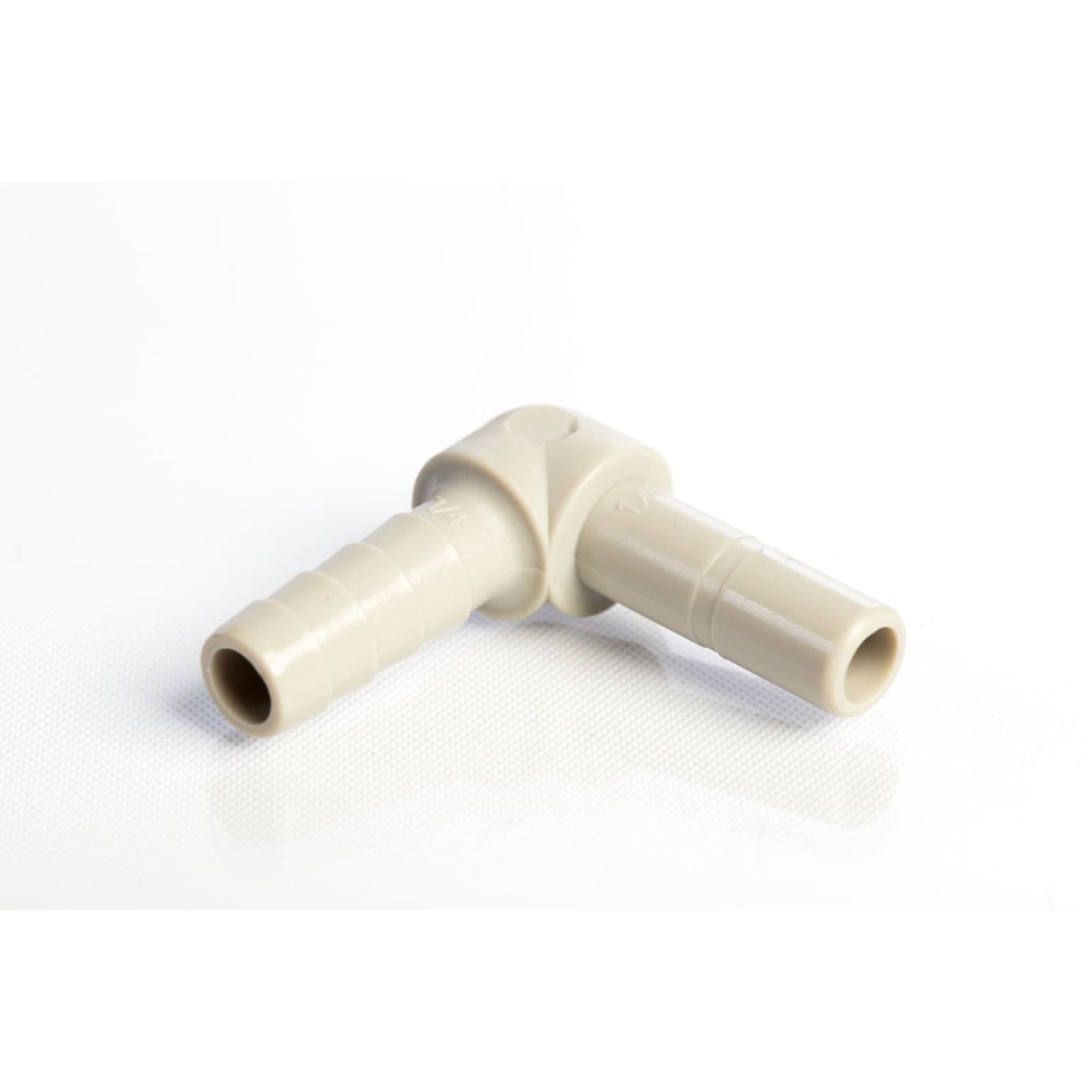 Push Connect Elbow Barb Connector 1/4" Stem OD to 1/4" Tube ID