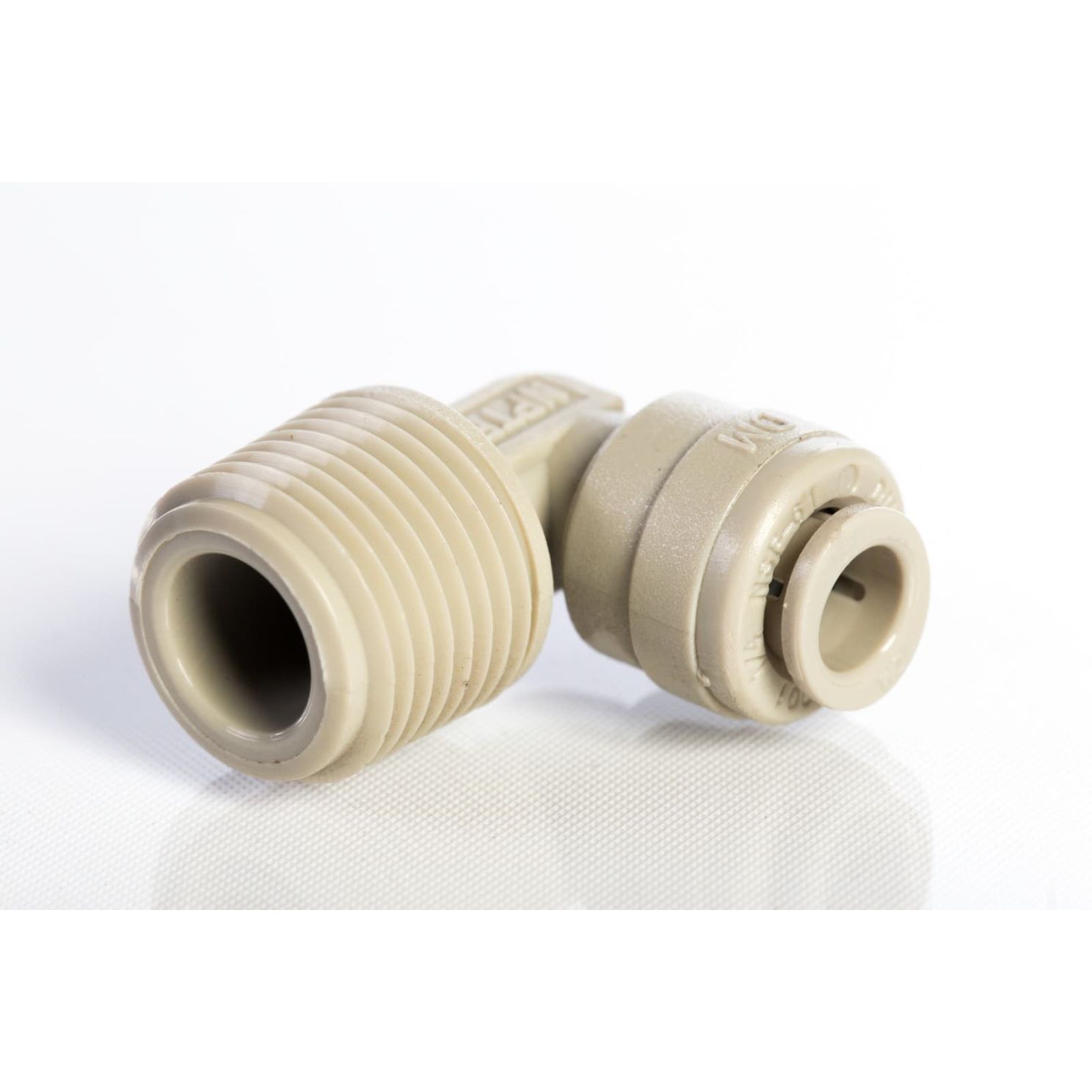 Push Connect Male Elbow 1/4" Tube OD to 3/8" NPTM Thread