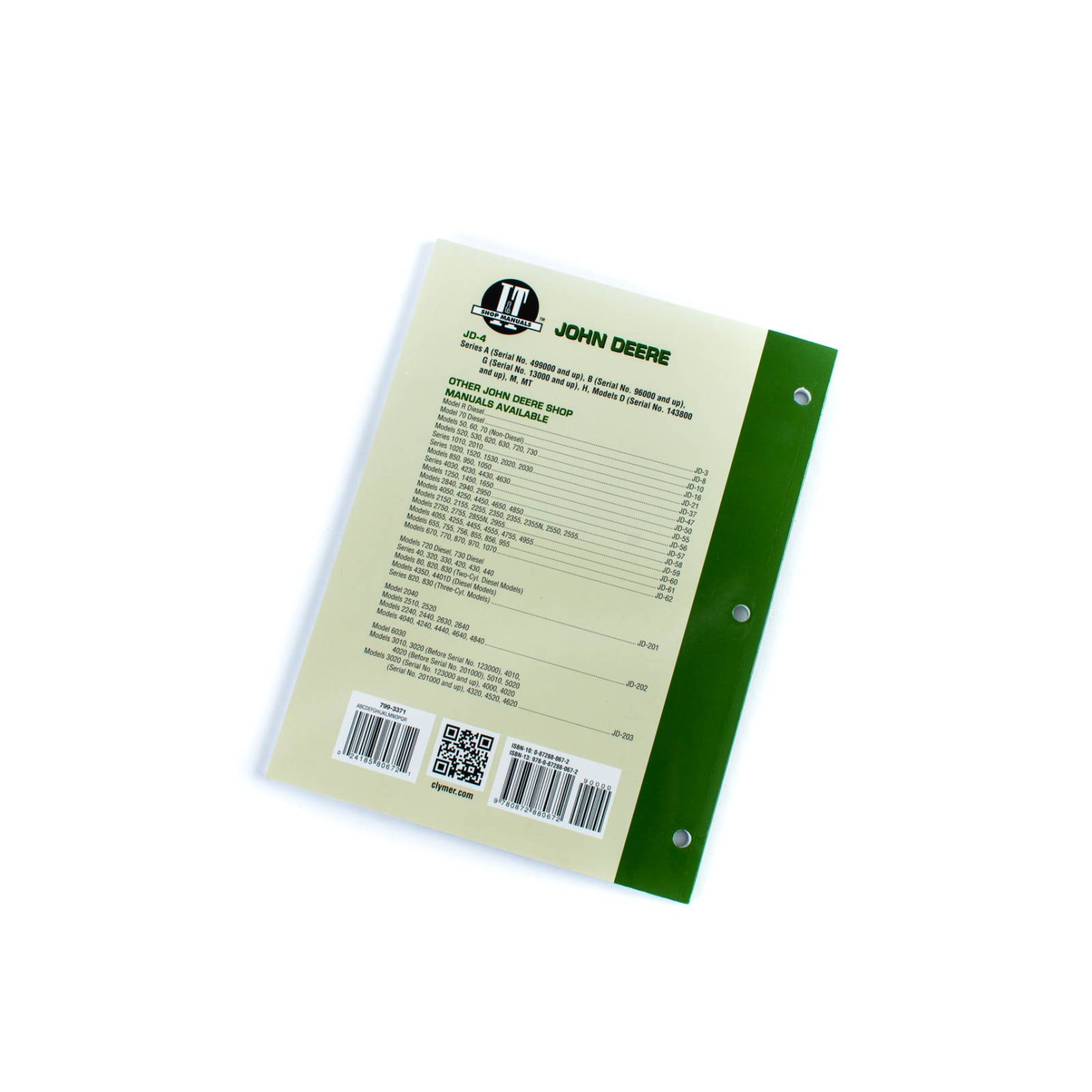 I&T JD-4 Tractor Shop Manual