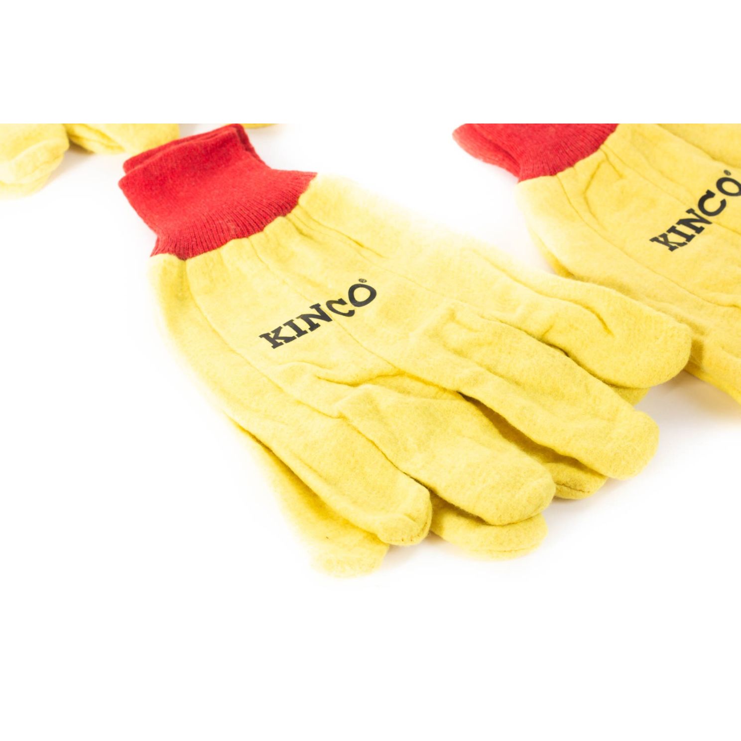 Kinco 5 Pack Yellow Chore Gloves Large