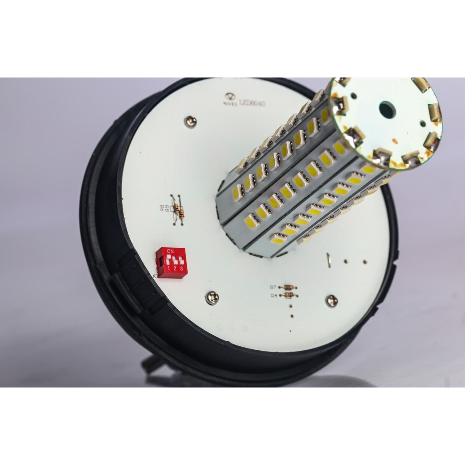 80 Amber LED Beacon Warning Light DIN Mount