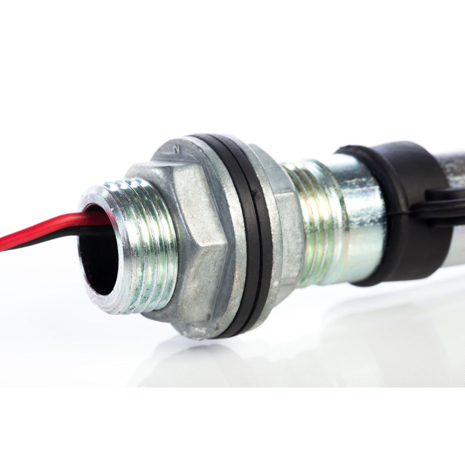 LED Amber Beacon Threaded Pipe Bracket DIN Mount