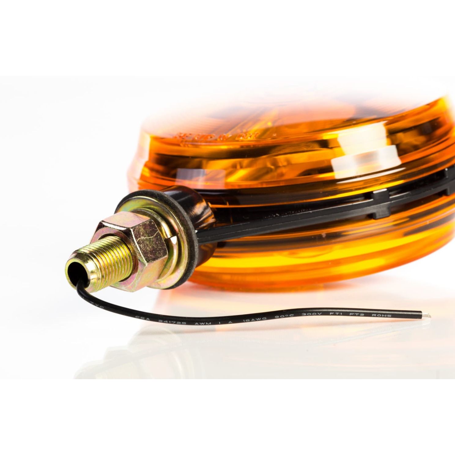 12V Tractor Fender Halogen Amber Warning Light Lamp