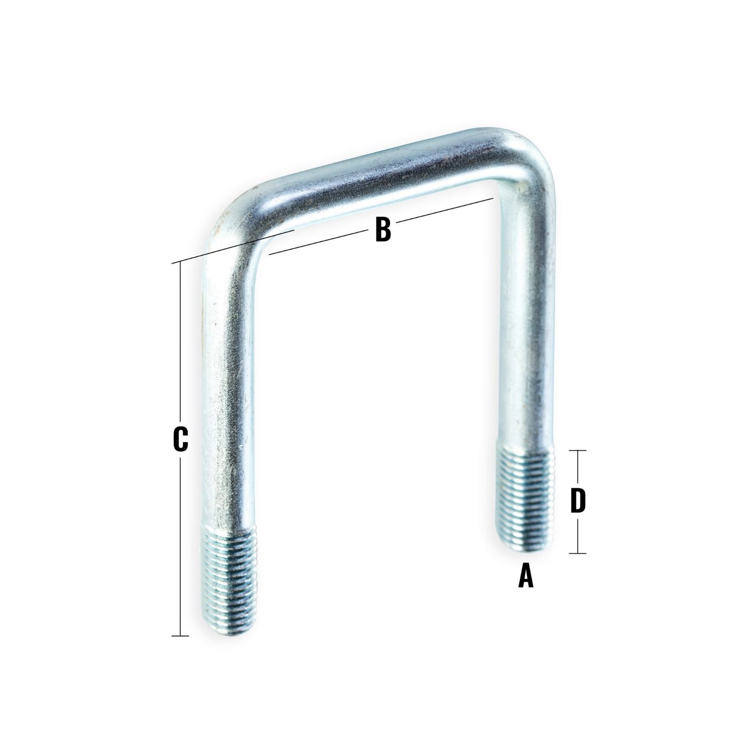 U-Bolt 3/4" x 7" x 8-1/2" Zinc Plated