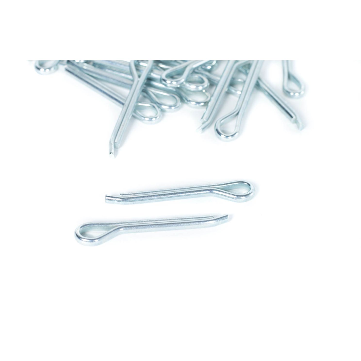 Hammerlock Cotter Pin, Steel, Zinc Finish, 0.203" Head Diameter, 3/16 x 1-1/2"