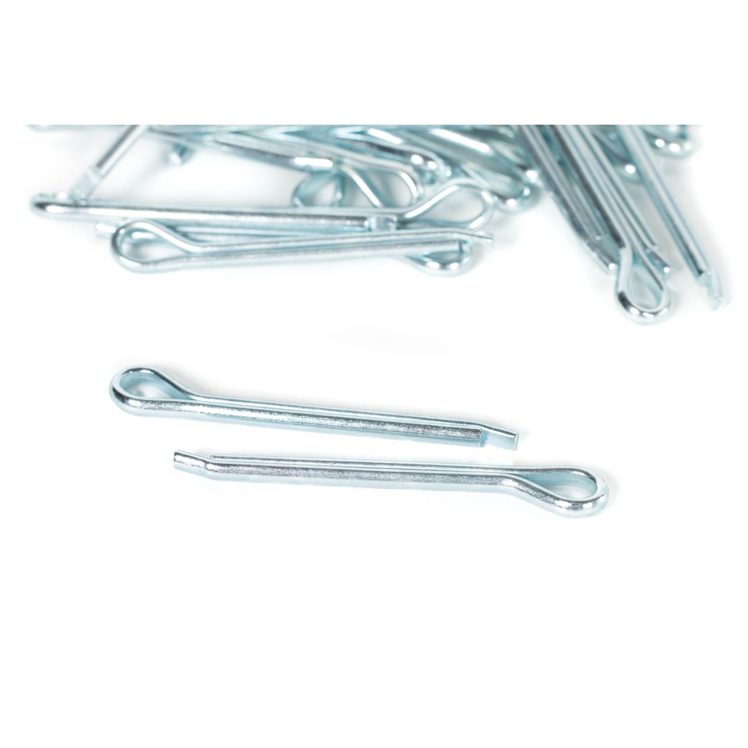 Hammerlock Cotter Pin, Steel, Zinc Finish, 0.203" Head Diameter, 3/16 x 2"