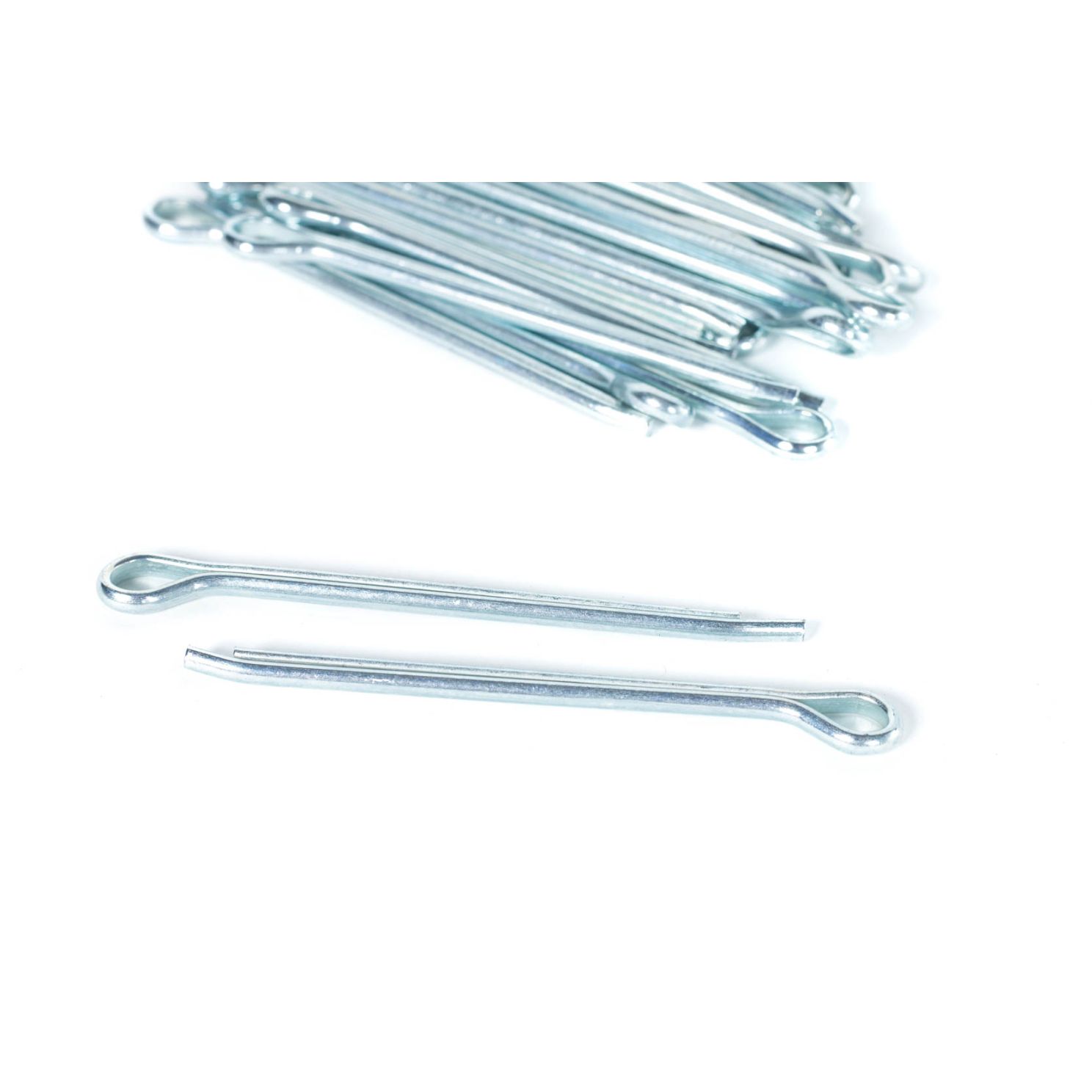 Hammerlock Cotter Pin, Steel, Zinc Finish, 0.203" Head Diameter, 3/16 x 3"