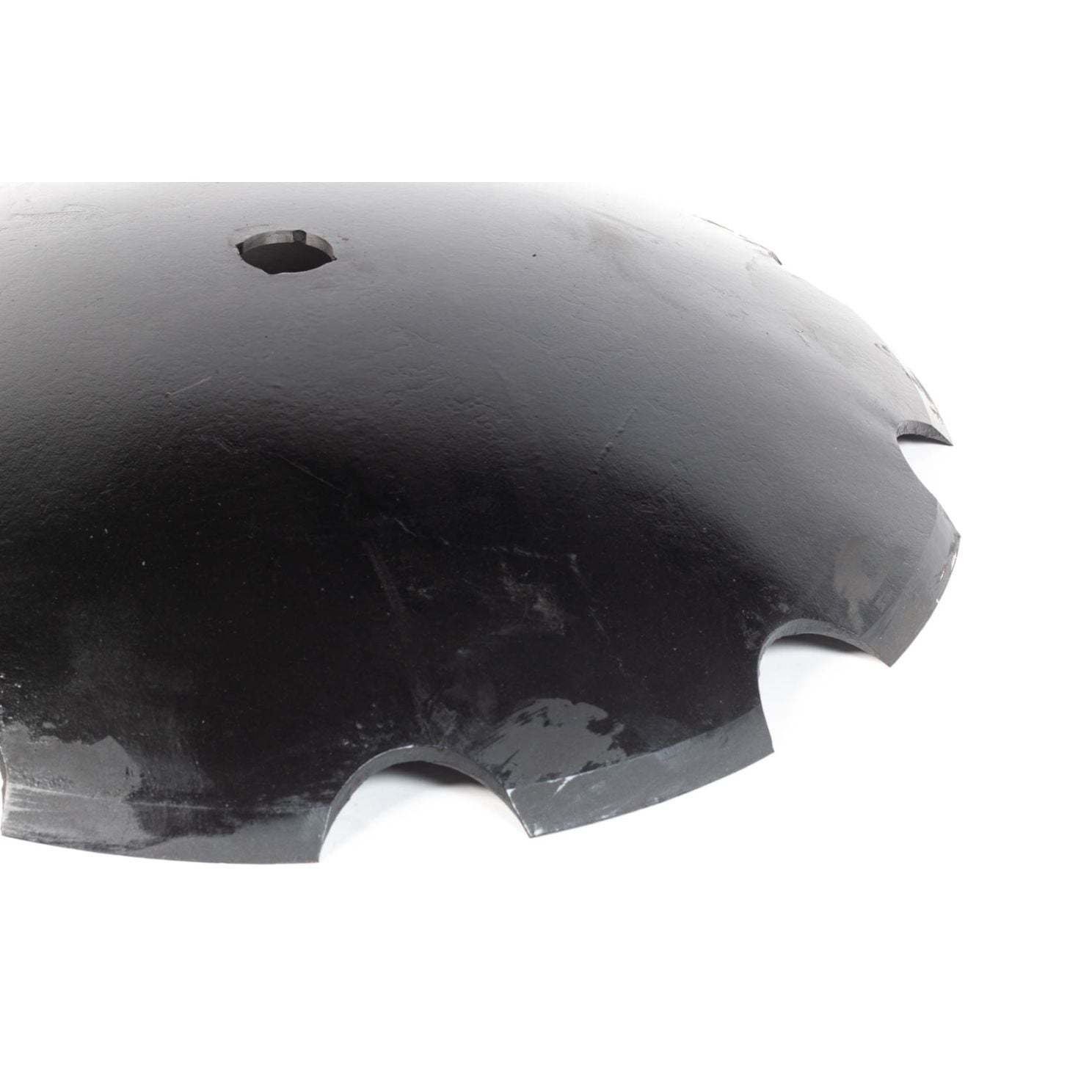 24" x 6.35mm Plain Cone Notched Disc Tillage Blade 1-1/4" Square x 1-1/2" Round