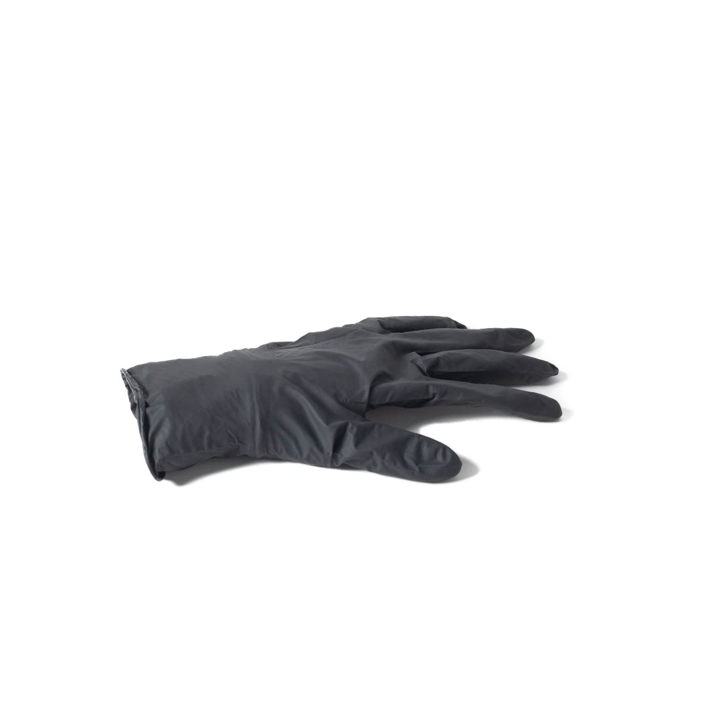 Kinco Black Nitrile Disposable Safety Gloves Medium