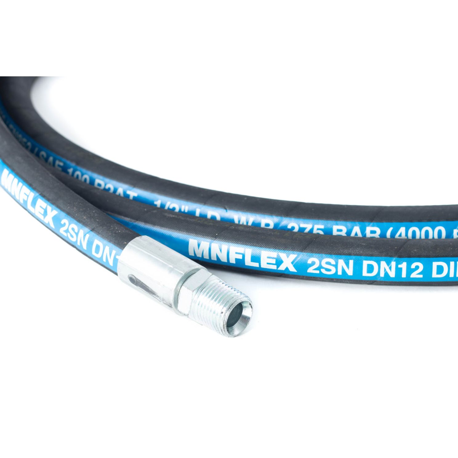 1/2" x 12' SAE 2SN/100R2AT MFC Hydraulic Hose Assembly