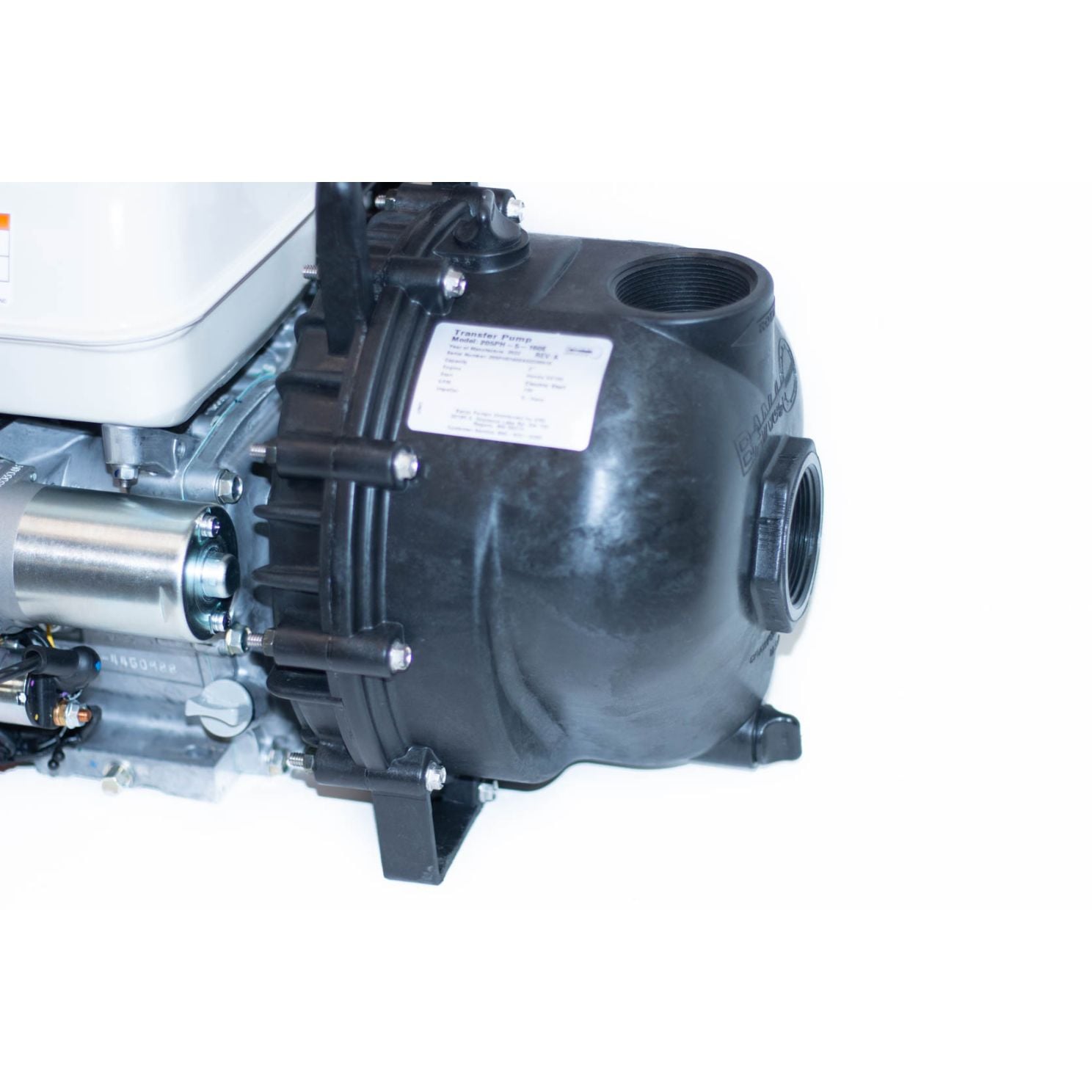 Banjo 2" Poly Self Priming Transfer Pump with Honda 5.5 HP Engine Electric Start