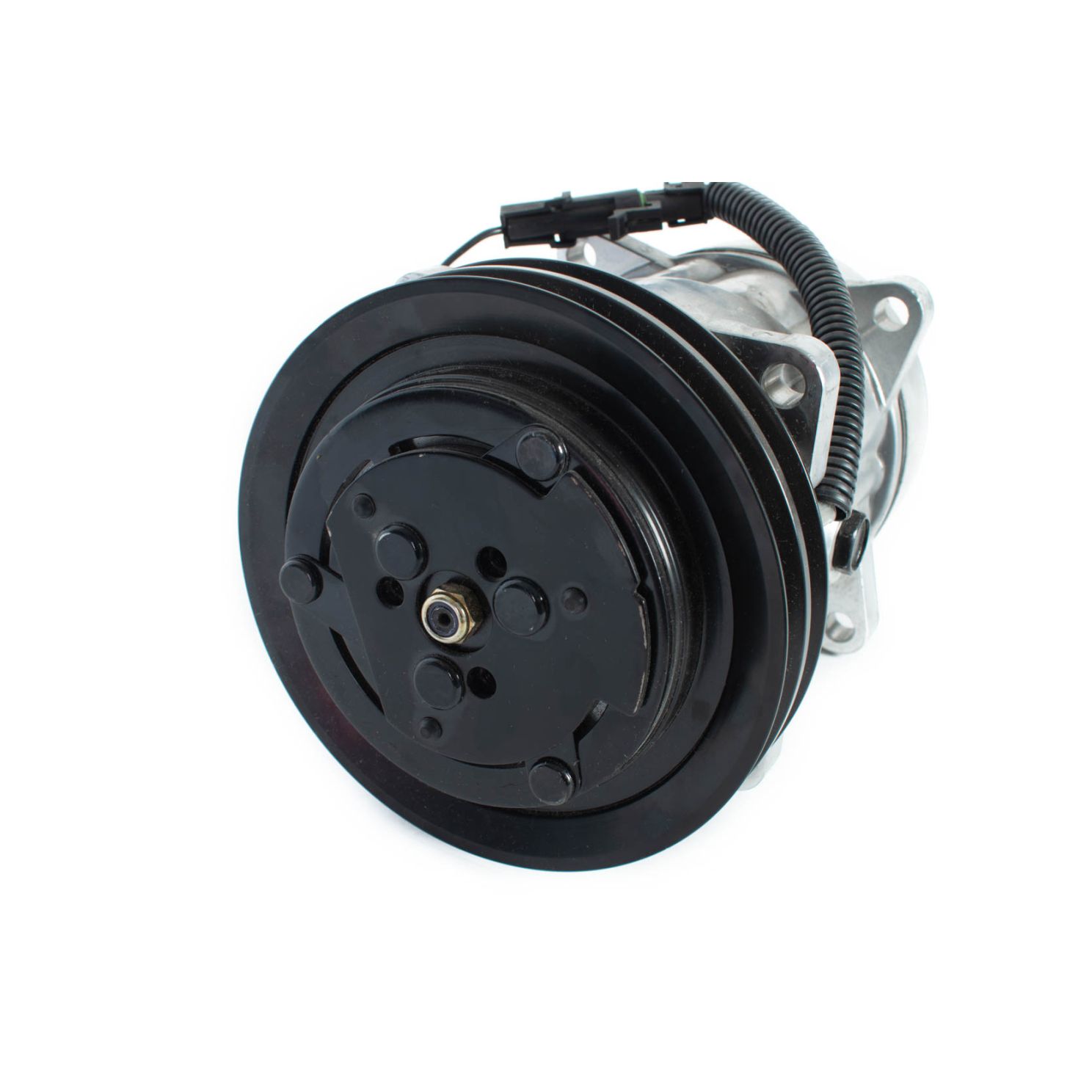 Sanden A/C Compressor SD7H15 FLX7, 6" 2 Groove Clutch, GM Pad Mount, 12V