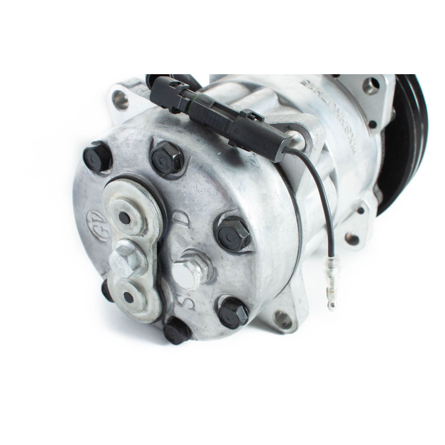 Sanden A/C Compressor SD7H15 FLX7, 6" 2 Groove Clutch, GM Pad Mount, 12V
