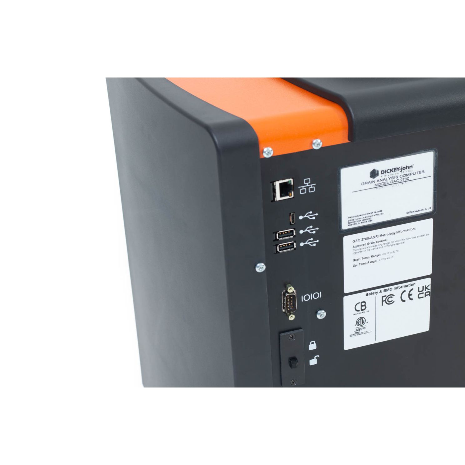 DICKEY-john GAC2700AGRI Grain Moisture Analysis Computer UGMA