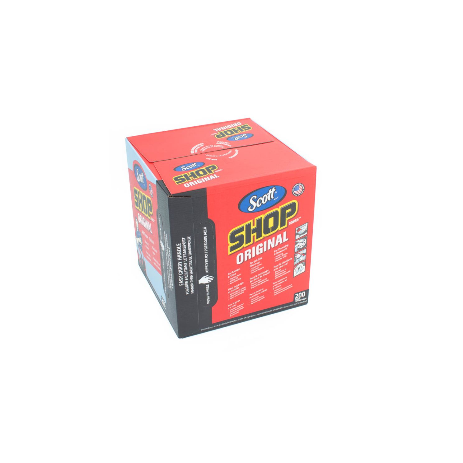 Scott 200 Count Blue Shop Towels in a Box 75190