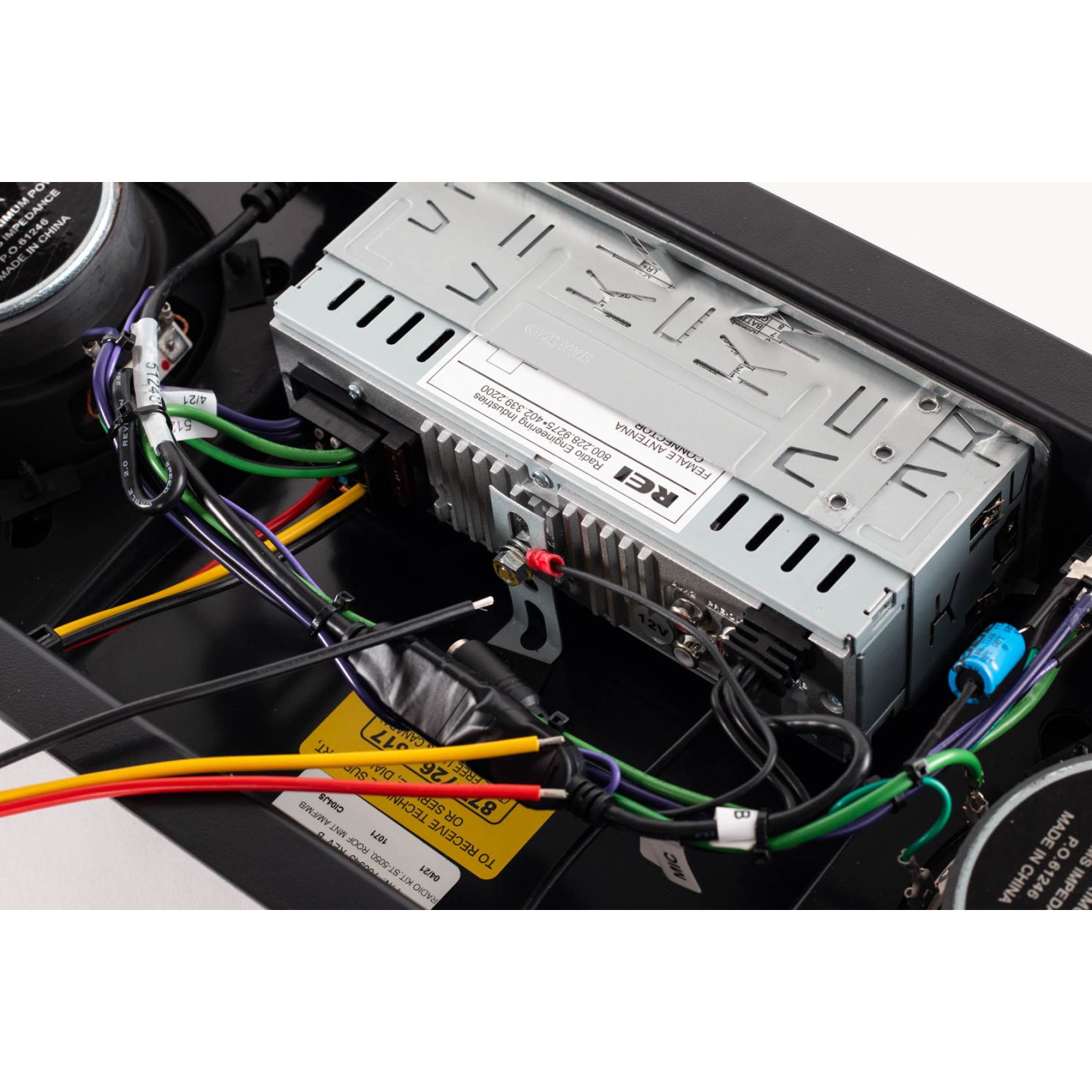 REI Radio ST-5050 Digital Roof Mount Plastic Housing Radio AM/FM/WB/BT/AUX/USB