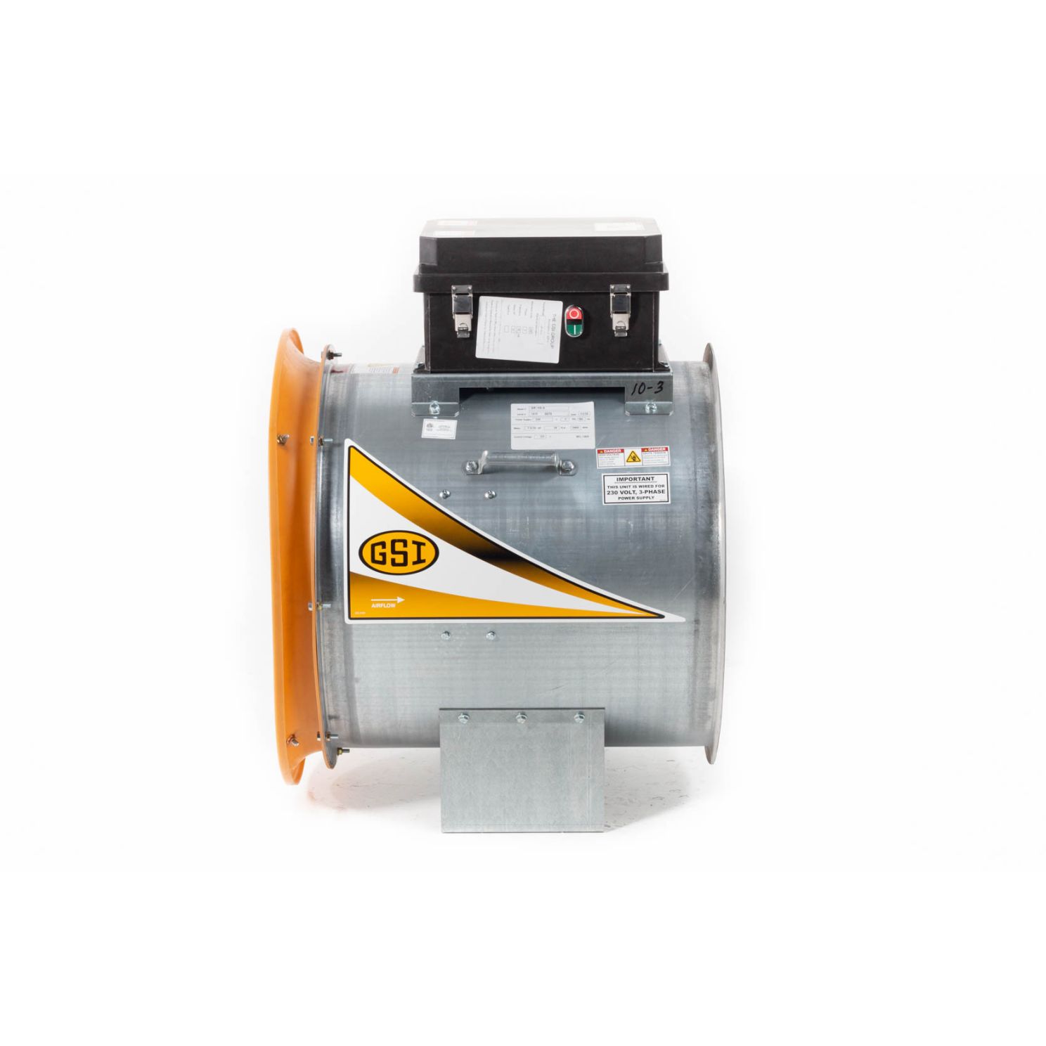 GSI 24'' Grain Bin Vane Axial Aeration 3 Phase Fan DF-10-3G