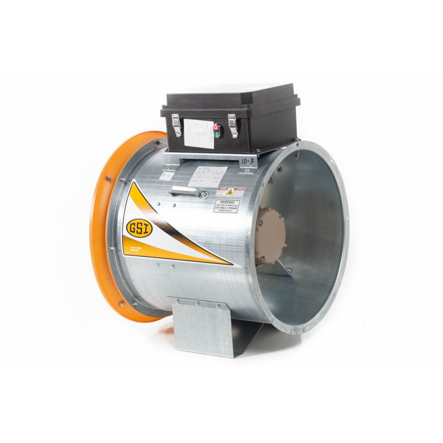 GSI 24'' Grain Bin Vane Axial Aeration 3 Phase Fan DF-10-3G