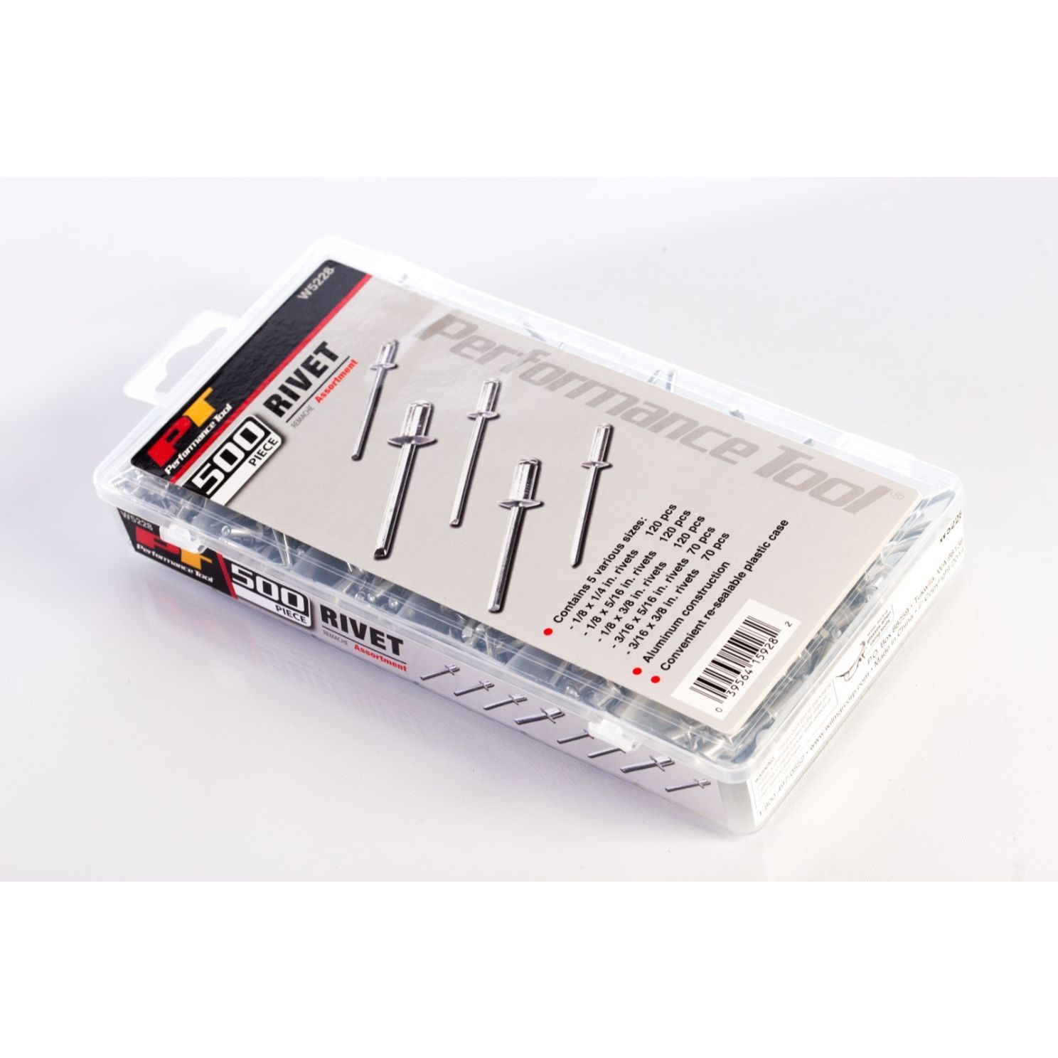 Wilmar 500 Piece Pop Rivet Assortment W5228