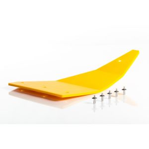 Poly Tech 200 Series Left End Yellow Skid Panel