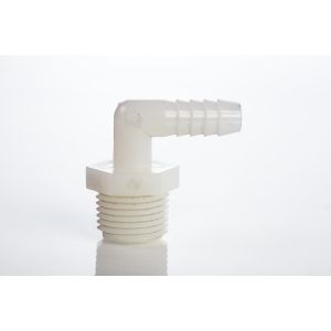 Valley 1/2'' MPT x 3/8'' HB Threaded Hose Barb Elbow