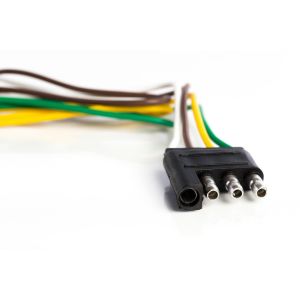 4 Wire Flat Trailer Plug 12'' Lead