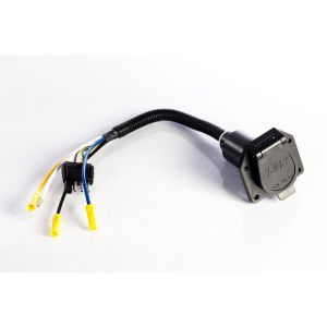 4 Flat Receptacle to 7 Pole RV Electrical Adapter