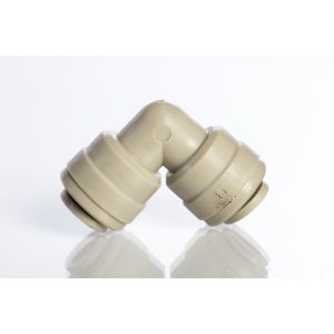 Polyconn Union Elbow 1/4" Tube OD to 1/4" Tube OD