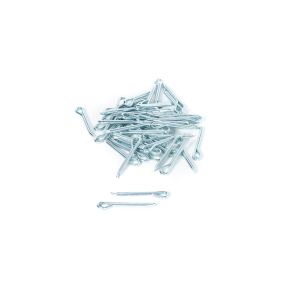 Hammerlock Cotter Pin, Steel, Zinc Finish, 0.203" Head Diameter, 3/16 x 1-1/2"