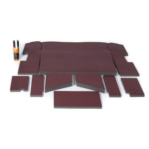 4132 K&M Tractor Burgundy Cab Foam Kit fits International