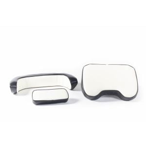 Allis Chalmers 3 Piece Black/White Vinyl Seat Kit