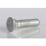 Plow Bolt, Grade 8, Flat Head, Zinc Finish Alloy Steel, 1/2-13 x 2"