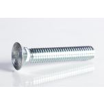 Plow Bolt, Grade 5, Flat Head, Zinc Finish Steel, 7/16-14 x 2-1/2"