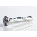 Plow Bolt, Grade 8, Flat Head, Zinc Finish Alloy Steel, 1/2-13 x 3"