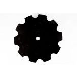 22" x 4.5mm Plain Cone Notched Disc Tillage Blade 1-1/8" x 1-1/4" Square