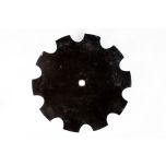 22" x 6.35mm Plain Cone Notched Disc Tillage Blade 1-1/8" x 1-1/4" Square