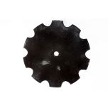 22" x 6.35mm Plain Cone Notched Disc Tillage Blade 1-1/4" Square x 1-1/2" Round