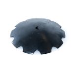 24" x 6.35mm Plain Cone Notched Disc Tillage Blade 1-1/2" Square x 1-3/4" Round