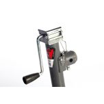 Bulldog 178109 Round Trailer Jack, Side Mount, 5,000 lbs. Lift Capacity, Sidewind, Weld-On, 10 Inch Travel