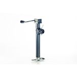 Bulldog 178110 Round Trailer Jack, Side Mount, 5,000 lbs. Lift Capacity, Sidewind, Weld-On, 15 Inch Travel