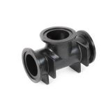 Norwesco 63100 2" Full Port Flanged Tee