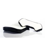 7046 7047 K&M Black and White Vinyl Tractor Seat fits Allis Chalmers