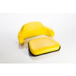 2 piece Yellow Vinyl Tractor Seat fits John Deere