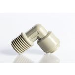 Push Connect Male Elbow 1/4" Tube OD to 1/4" NPTM Thread