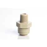 Push Connect Male Connector 1/4" Tube OD to 1/8" NPTM Thread