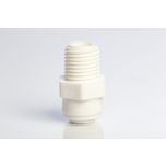 Push Connect Male Connector 1/4" Tube OD to 1/4" NPTM Thread